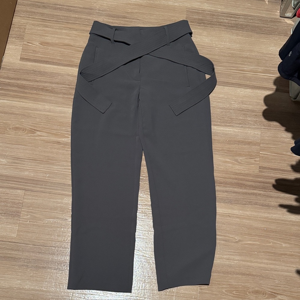 Wilfred Charcoal High-Waisted Trousers
